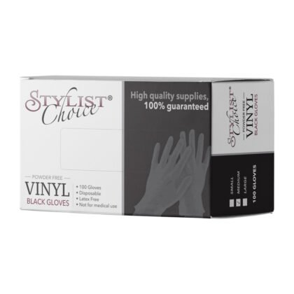 STYLIST CHOICE BLACK VINYL GLOVES