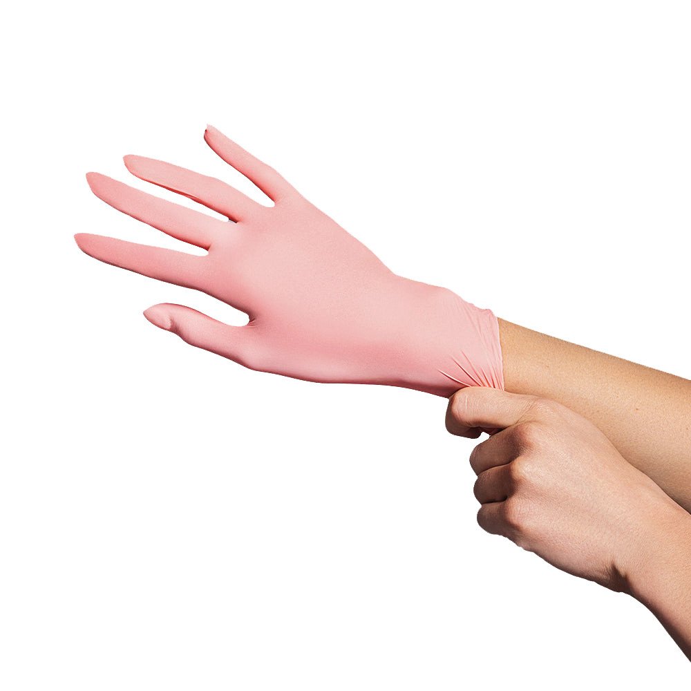 Fromm Pro Pink Nitrile Gloves - Image 2